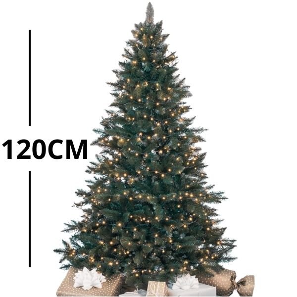 sapin nordmann artificiel 120cm avec échelle de grandeur