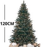 sapin nordmann artificiel 120cm avec échelle de grandeur